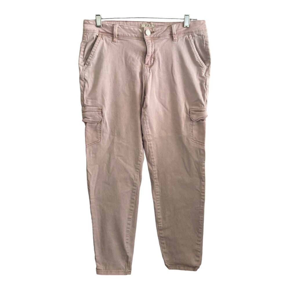 YMI Jeans Juniors Plus Size 13 Pink Stretch Cargo Style Anklet